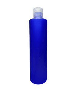 Frasco 500ml Azul Pérola com Tampa Natural