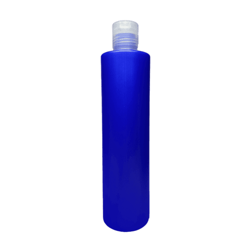 Frasco 500ml Azul Pérola com Tampa Natural