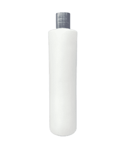 Frasco 500ml Branco com Tampa Branca e Hot Prata