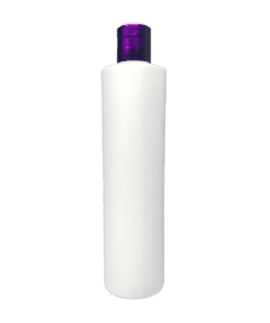 Frasco 500ml Branco com Tampa Branca e Hot Roxo