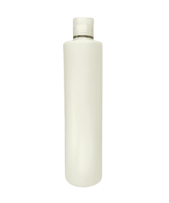 Frasco 500ml Branco Pérola com Tampa Branco Pérola e Filete Dourado