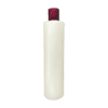 Frasco 500ml Branco Pérola com Tampa Branco Pérola e Hot Vermelho
