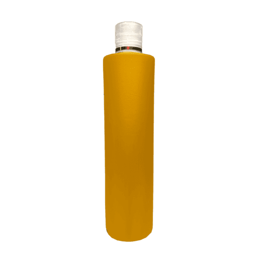 Frasco 500ml Dourado com Tampa Natural com Moeda e Filete Dourado