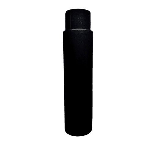 Frasco 500ml Preto com Tampa Alta Preta