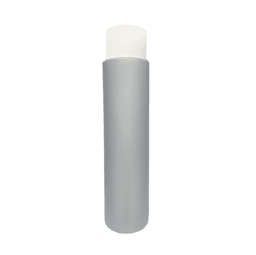 Frasco 500ml Prata com Tampa Alta Branca
