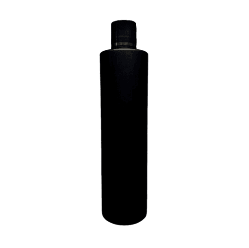 Frasco 500ml Preto com Tampa Preta e Filete Dourado