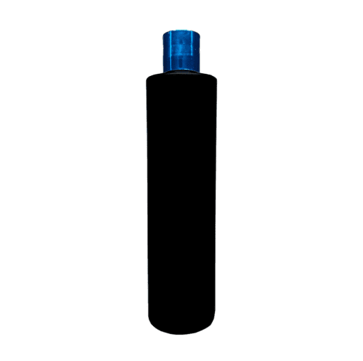 Frasco 500ml Preto com Tampa Hot Azul e Moeda Natural
