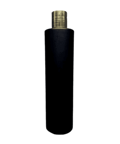 Frasco 500ml Preto com Tampa Hot Dourado e Moeda Preta
