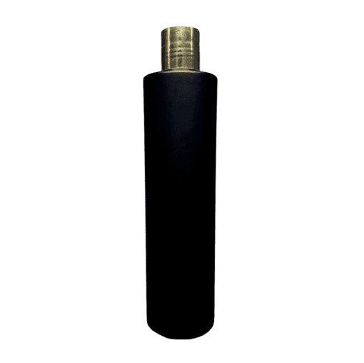 Frasco 500ml Preto com Tampa Hot Dourado e Moeda Preta