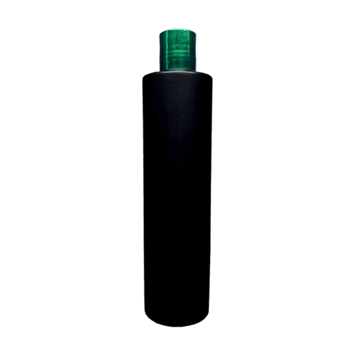 Frasco 500ml Preto com Tampa Hot Verde e Moeda Natural