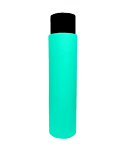Frasco 500ml Verde Água com Tampa Alta Preta