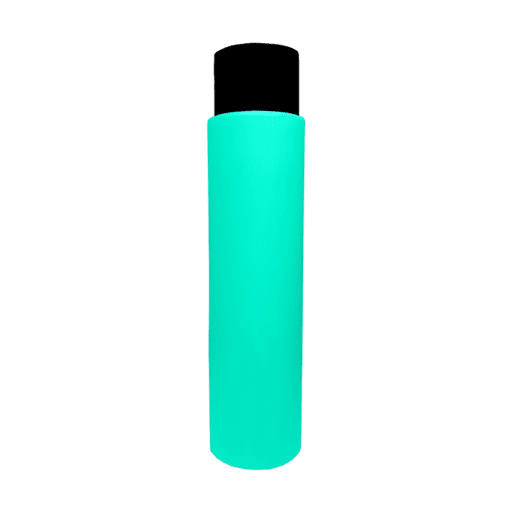 Frasco 500ml Verde Água com Tampa Alta Preta