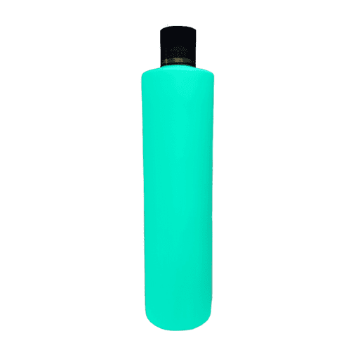 Frasco 500ml Verde Água com Tampa Preta e
