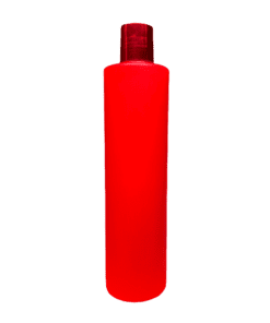 Frasco de 500ml Vermelho com Hot Vermelho e Moeda Branco Pérola