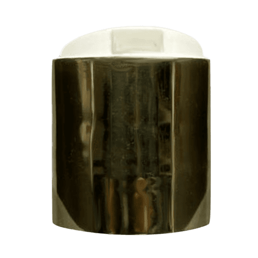 Tampas 28/410 - Caixa com 50 tampas - 10-Disk Top Hot Dourado com Moeda Branca