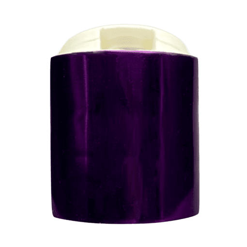 Tampas 28/410 - Caixa com 50 tampas - 19-Disk Top Hot Roxo com Moeda Branca