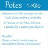 Pote 1000 grs, pote 1 kilo , pote 1 kg com tampa varias cores