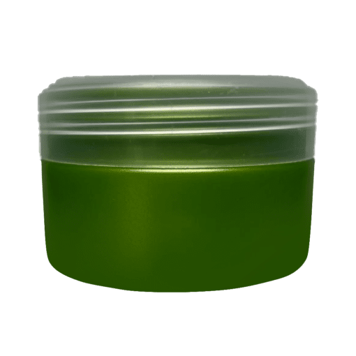 Pote de 90g verde pérola com tampa natura