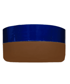 Pote de 150g Marrom com Tampa Hot Azul para Cosméticos
