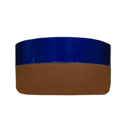 Pote de 150g Marrom com Tampa Hot Azul para Cosméticos