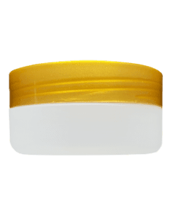 Pote de 150g Natural com Tampa Dourada para Cosméticos