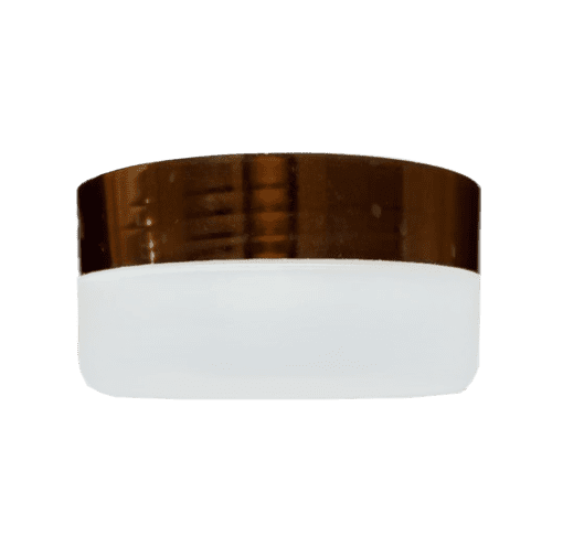 Pote de 150g Natural com Tampa Hot Bronze para Cosméticos