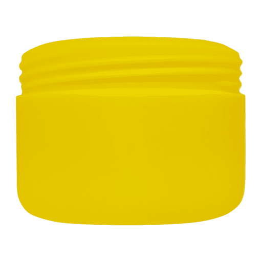 Pote de 300g para cosméticos, amarelo, sem tampa