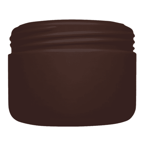 Pote de 300g para cosméticos, âmbar, sem tampa