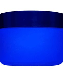 Pote de 300g para cosméticos, azul, com hot stamp azul