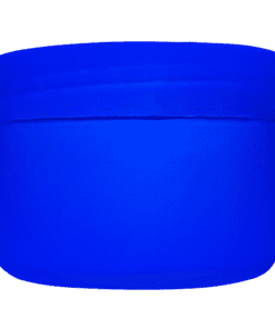 Pote de 300g para cosméticos, azul, com tampa azul