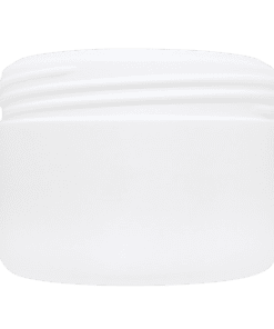 Pote de 300g para cosméticos, branco leitoso, sem tampa