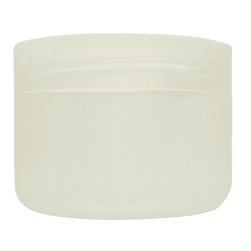 Pote de 300g para cosméticos, branco pérola, com tampa branco pérola