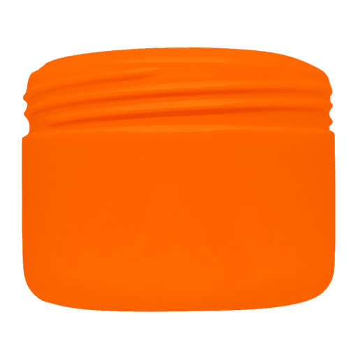 Pote de 300g para cosméticos, laranja, sem tampa