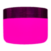 Pote de 300g para cosméticos, rosa, com tampa e hot stamp rosa