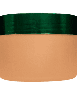 Pote de 300g para cosméticos, rosé, com tampa hot stamp verde
