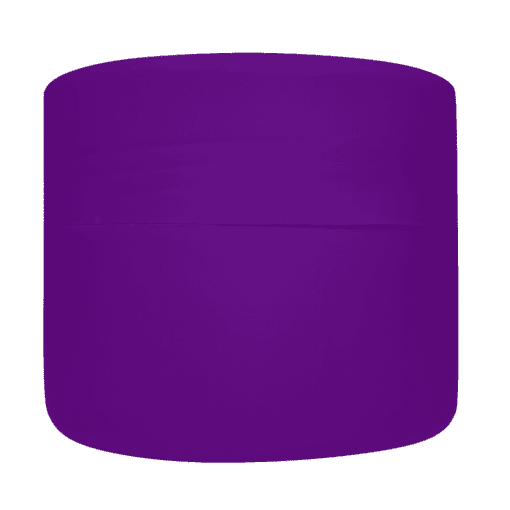 Pote de 300g para cosméticos, roxo, com tampa alta roxa