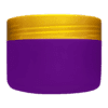 Pote de 300g para cosméticos, roxo, com tampa dourada