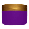 Pote de 300g para cosméticos, roxo, com tampa marrom pérola