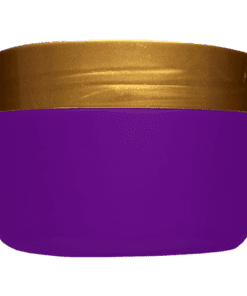 Pote de 300g para cosméticos, roxo, com tampa marrom pérola
