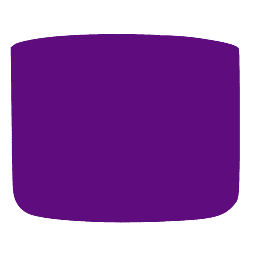 Pote de 300g para cosméticos, roxo, com tampa roxa