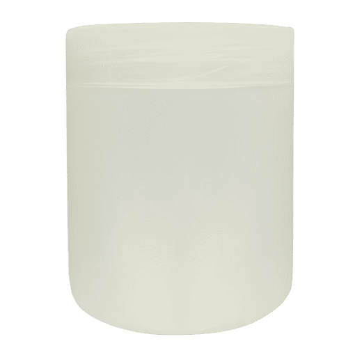 Pote 500g Branco Pérola com Tampa Branco Pérola