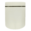 Pote 500g Branco Pérola com Tampa Branco Pérola com Filete Dourado