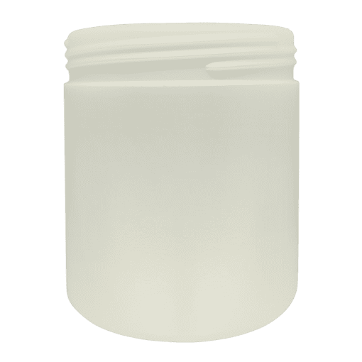 Pote 500g Branco Pérola com Tampa Branco Pérola