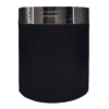 Pote 500g Preto com Tampa Hot Prata