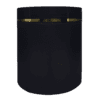 Pote 500g Preto com Tampa Preta e Filete Dourado