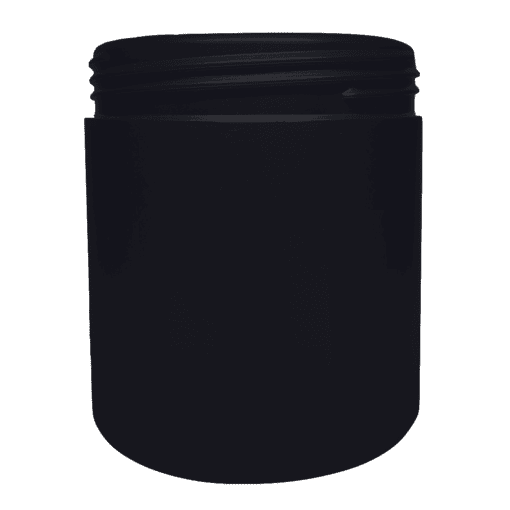 Pote 500g Preto sem Tampa
