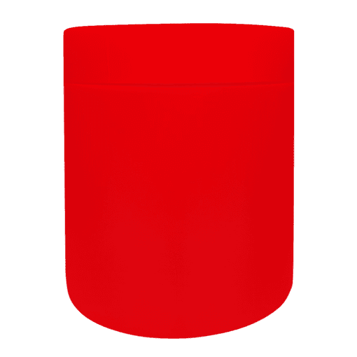 Pote 500g Vermelho com Tampa Vermelha