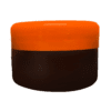 Pote de 90g âmbar com tampa laranja