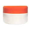 Pote de 90g Branco com Tampa Laranja