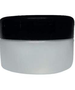 Pote de 90g natural com tampa preta
